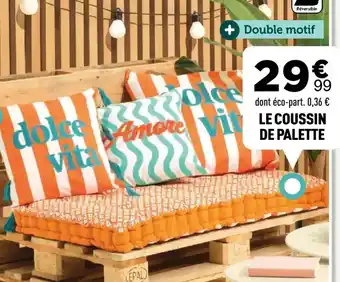 Le coussin de palette