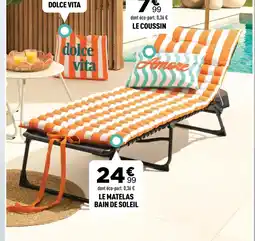 Centrakor Le matelas bain de soleil offre