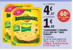 E.Leclerc Express LEERDAMMER L'original 27,5% mat.gr.(6) maxi format offre