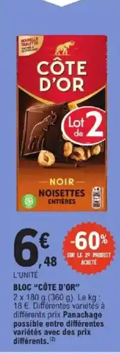 E.Leclerc Express CÔTE D'OR Bloc offre