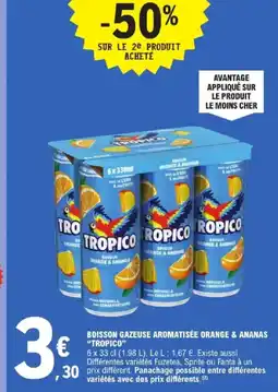 E.Leclerc Express TROPICO Boisson gazeuse aromatisée orange & ananas offre