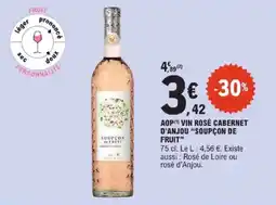 E.Leclerc Express SOUPÇON DE FRUIT Aop vin rosé cabernet d'anjou offre