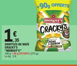 E.Leclerc Express MENGUY'S Soufflés de maïs cracky's offre