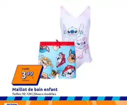Action Maillot de bain enfant offre