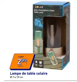Action Lampe de table solaire offre