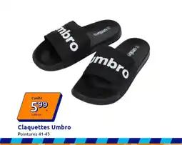 Action Claquettes Umbro offre