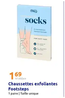 Action Chaussettes exfoliantes Footsteps offre