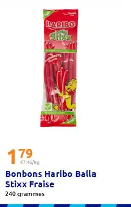 Action Bonbons Haribo Balla Stixx Fraise offre