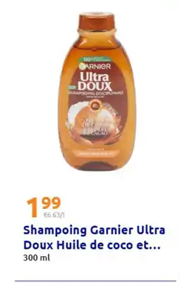 Action Shampoing Garnier Ultra Doux Huile de coco et offre