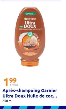 Action Après-shampoing Garnier Ultra Doux Huile de coc offre