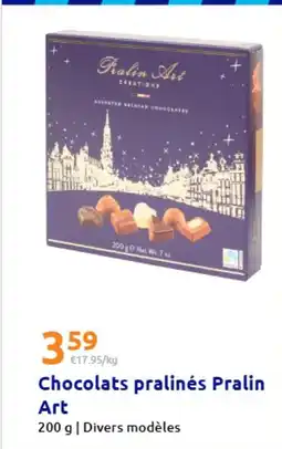 Action Chocolats pralinés Pralin Art offre