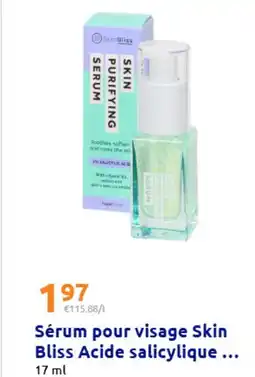 Action Sérum pour visage Skin Bliss Acide salicylique offre