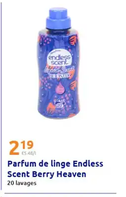 Action Parfum de linge Endless Scent Berry Heaven 20 lavages offre
