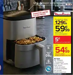 Carrefour MOULINEX Air fryer offre