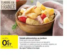 Carrefour Salade piémontaise au jambon offre