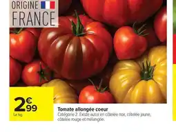 Carrefour Tomate allongée coeur offre