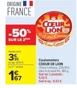 Carrefour COEUR LION Coulommiers offre