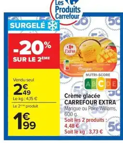 Carrefour CARREFOUR EXTRA Crème glacée offre