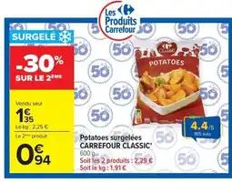 Carrefour CARREFOUR CLASSIC Potatoes surgelées offre