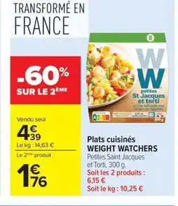 Carrefour WEIGHT WATCHERS Plats cuisinés offre