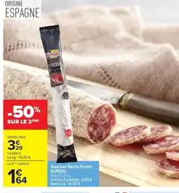 Carrefour ELPOZOSaucisse Sèche Fuetec offre
