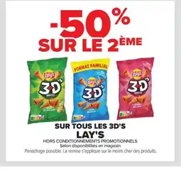 Carrefour LAY'S Sur tpus les 3d's offre