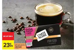 Carrefour CARTE NOIRE Café moulu classique Giga Gormat offre