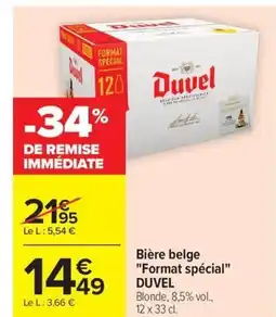 Carrefour DUVEL Bière belge Format spécial offre