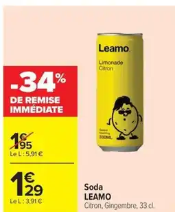 Carrefour LEAMO Soda offre