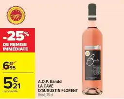 Carrefour LA CAVE D'AUGUSTIN FLORENT A.O.P. Bandol offre