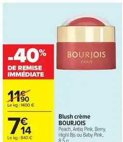 Carrefour BOURJOIS Blush crème offre