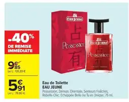 Carrefour EAU JEUNE Eau de Toilette offre