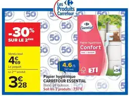 Carrefour CARREFOUR ESSENTIAL Papier hygiénique offre
