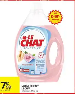 Carrefour LE CHAT Lessive liquide offre