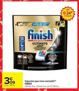 Carrefour FINISH Capsules pour lave-vaisselle offre