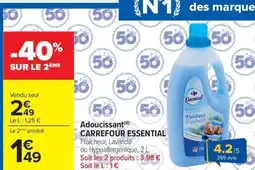 Carrefour CARREFOUR ESSENTIAL Adoucissant offre