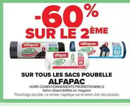 Carrefour ALFAPAC Sur tous les sacs poubelle offre