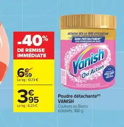 Carrefour VANISH Poudre détachante offre
