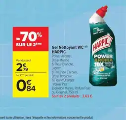 Carrefour HARPIC Gel Nettoyant WC offre