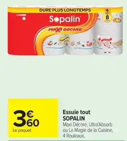 Carrefour SOPALIN Essuie tout offre