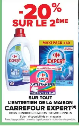 Carrefour CARREFOUR EXPERT Sur tout l'entretien de la maison offre