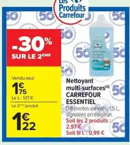 Carrefour CARREFOUR ESSENTIEL Nettoyant multi-surfaces offre
