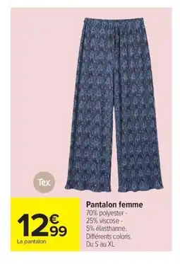Carrefour TEX Pantalon femme offre