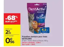 Carrefour VETOCANIS Friandises dentaire pour chats offre
