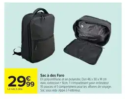 Carrefour Sac à dos Faro offre