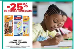 Carrefour BIC Sur tout leopard et pastel offre