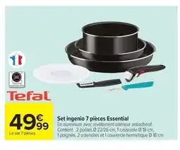 Carrefour TEFAL Set ingenio 7 pièces Essential offre