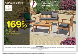 Carrefour HYBA Salon bas Java offre