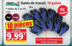 Norma POWER GARDEN Gants de travail, 10 paires offre