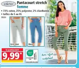 Norma ELLE NOR Pantacourt stretch femme offre